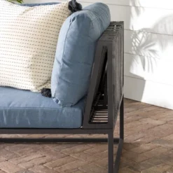 Outdoor Modern Modular Patio Corner Chair Blue - Saracina Home -Saracina Home GUEST 01803e70 39c7 446a afd7 2c1632e80fd9