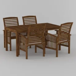 Ravenscroft 5pc Acacia Wood Patio Dining Set - Saracina Home 14 Ravenscroft 5pc Acacia Wood Patio Dining Set - Saracina Home -Saracina Home GUEST 028c1196 6ecf 4eba abd0 4b737ae0168a