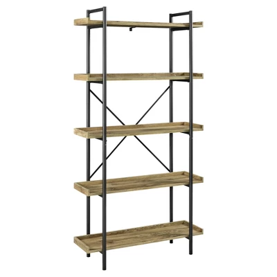 68" 5 Tray Shelf Urban Pipe X Back Bookshelf - Saracina Home 68" 5 Tray Shelf Urban Pipe X Back Bookshelf - Saracina Home -Saracina Home GUEST 02a32209 9a39 43d0 80fe a30fa637ed6e