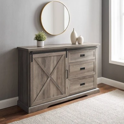 Orson Transitional Sliding X Barn Door Sideboard with 3 Drawers - Saracina Home Orson Transitional Sliding X Barn Door Sideboard With 3 Drawers - Saracina Home -Saracina Home GUEST 03fa23ef 3dca 40e2 b352 9011650b4d69