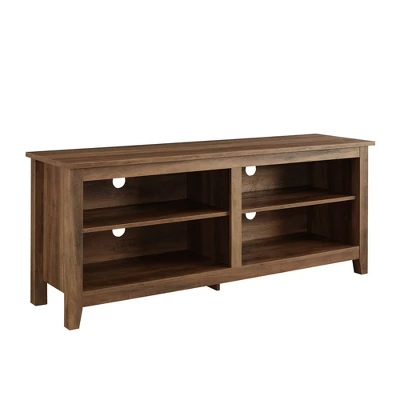 Transitional 4 Cubby Wood Open Storage TV Stand for TVs up to 65"- Saracina Home Transitional 4 Cubby Wood Open Storage TV Stand For TVs Up To 65"- Saracina Home -Saracina Home GUEST 055e3d67 b0c0 466b 95ea 08ad7d4ecdfb