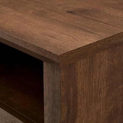 Avalene Rustic Farmhouse Corner TV Stand for TVs up to 50" Natural Walnut - Saracina Home Avalene Rustic Farmhouse Corner TV Stand For TVs Up To 50" Natural Walnut - Saracina Home -Saracina Home GUEST 05c663c5 54f4 4551 90d0 0a88cef3d033