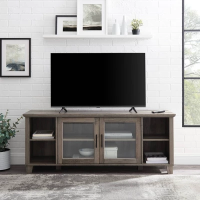 Rustic Transitional 2 Door TV Stand for TVs up to 65" - Saracina Home Rustic Transitional 2 Door TV Stand For TVs Up To 65" - Saracina Home -Saracina Home GUEST 06584a9e 15d9 4789 931a 701c8d75552c