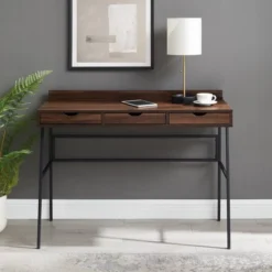 3 Drawer Angled Writing Desk With Cord Management Slots - Saracina Home 3 3 Drawer Angled Writing Desk With Cord Management Slots - Saracina Home -Saracina Home GUEST 06bb3358 af42 4279 a7be 5dd6778051e1