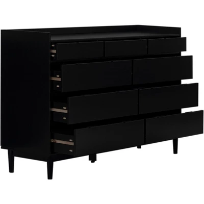 Mid-Century Modern Solid Wood 9 Drawer Horizontal Dresser - Saracina Home Mid-Century Modern Solid Wood 9 Drawer Horizontal Dresser - Saracina Home -Saracina Home GUEST 07d98ae7 c7fb 4988 a361 e3f7a6de7111