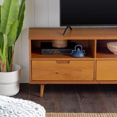 Cara 3 Drawer Mid-Century Modern 3 Drawer TV Stand for TVs up to 80" - Saracina Home Cara 3 Drawer Mid-Century Modern 3 Drawer TV Stand For TVs Up To 80" - Saracina Home -Saracina Home GUEST 0824ed10 634d 442e 93d1 6435deb8cb30