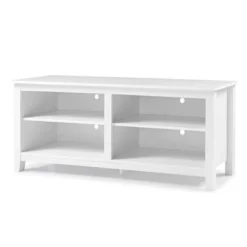 Transitional 4 Cubby Wood Open Storage TV Stand For TVs Up To 65"- Saracina Home 15 Transitional 4 Cubby Wood Open Storage TV Stand For TVs Up To 65"- Saracina Home -Saracina Home GUEST 09d6532b 6b78 4d5b b243 91ca1fb63961