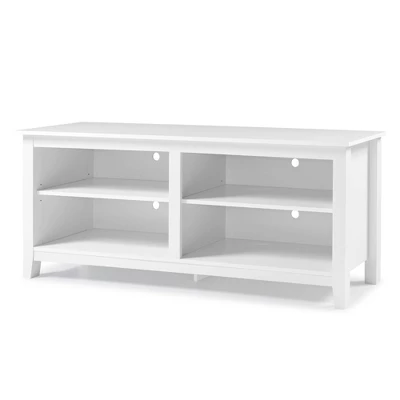 Transitional 4 Cubby Wood Open Storage TV Stand for TVs up to 65"- Saracina Home Transitional 4 Cubby Wood Open Storage TV Stand For TVs Up To 65"- Saracina Home -Saracina Home GUEST 09d6532b 6b78 4d5b b243 91ca1fb63961