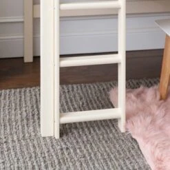 Twin Solid Pine Wood Low Loft Bed White - Saracina Home -Saracina Home GUEST 0df57d1d 8d66 4c6e a8e0 8d04b85db687