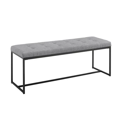 48" Upholstered Bench with Metal Base - Saracina Home 48" Upholstered Bench With Metal Base - Saracina Home -Saracina Home GUEST 0ecb7066 929d 49ba a656 0e82214b60dd