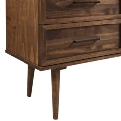 58" Modern Boho Solid Pine Wood Closed Storage Sideboard Brown - Saracina Home -Saracina Home GUEST 10717fac 0b66 4d3f 82a1 db968d2804ac