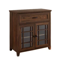 Transitional 2 Door Window Pane Accent Cabinet Dark Walnut - Saracina Home 2 Transitional 2 Door Window Pane Accent Cabinet Dark Walnut - Saracina Home -Saracina Home GUEST 11b52eed 205e 443e 87ff b964fdb31758