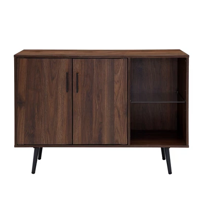 44" Mid-Century Modern Asymmetrical Sideboard Dark Walnut - Saracina Home 44" Mid-Century Modern Asymmetrical Sideboard Dark Walnut - Saracina Home -Saracina Home GUEST 1510bfd3 f7ac 402b ba1f 3c1e42294909