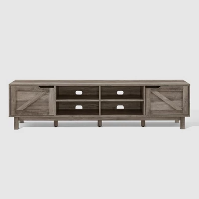 Modern Rustic 2 Door Storage TV Stand for TVs up to 80" - Saracina Home Modern Rustic 2 Door Storage TV Stand For TVs Up To 80" - Saracina Home -Saracina Home GUEST 16425441 86f8 4ca6 bceb cb253e8d7598