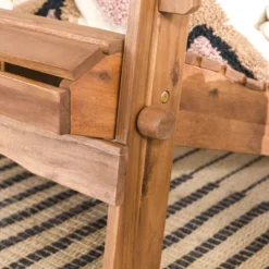 Genovia Transitional Acacia Wood Outdoor Adirondack Chair - Saracina Home -Saracina Home GUEST 19fc9df4 e5a7 4c6d 8723 33d6427de8d9