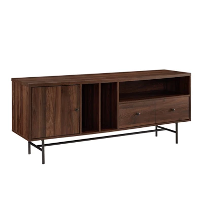 Modern Vinyl Record Player Storage TV Stand for TVs up to 65" Dark Walnut - Saracina Home Modern Vinyl Record Player Storage TV Stand For TVs Up To 65" Dark Walnut - Saracina Home -Saracina Home GUEST 1a24674e d0cf 41ee 928a b779b9d81afc