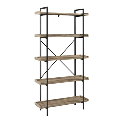 68" 5 Tray Shelf Urban Pipe X Back Bookshelf - Saracina Home 68" 5 Tray Shelf Urban Pipe X Back Bookshelf - Saracina Home -Saracina Home GUEST 1ba76728 7bd1 44dc b91f 1adf495caa27