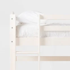 Twin Solid Pine Wood Low Loft Bed White - Saracina Home -Saracina Home GUEST 1bb06797 88bb 4980 a71c 60a5b94d8af6