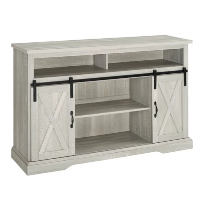 Transitional Sliding Barndoor Highboy TV Stand for TVs up to 58" - Saracina Home Transitional Sliding Barndoor Highboy TV Stand For TVs Up To 58" - Saracina Home -Saracina Home GUEST 1e7753a0 161a 461f a869 c017e7263cc2