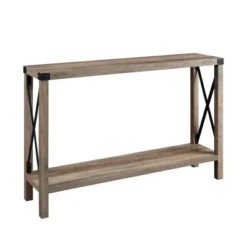 Sophie Rustic Industrial X Frame Entry Table - Saracina Home -Saracina Home GUEST 2292a929 879a 40c9 b1e6 a320c41470f7