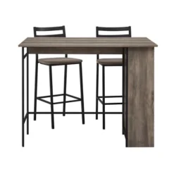 3pc Counter Height Drop Leaf Dining Set Gray Wash - Saracina Home 5 3pc Counter Height Drop Leaf Dining Set Gray Wash - Saracina Home -Saracina Home GUEST 22c5c63e f338 4aa5 9503 290a54212ab2