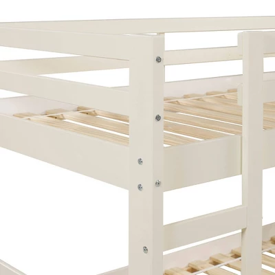 Twin Over Twin Indy Solid Wood Low Bunk Bed - Saracina Home Twin Over Twin Indy Solid Wood Low Bunk Bed - Saracina Home -Saracina Home GUEST 263185e2 1b8b 413f b181 0cd5f99171c0