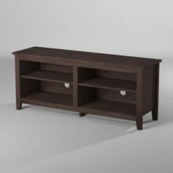 Transitional 4 Cubby Wood Open Storage TV Stand For TVs Up To 65"- Saracina Home 5 Transitional 4 Cubby Wood Open Storage TV Stand For TVs Up To 65"- Saracina Home -Saracina Home GUEST 26e980c1 ccaf 4dd9 90f1 a41ebb526357