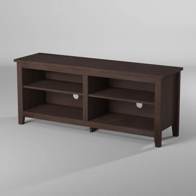 Transitional 4 Cubby Wood Open Storage TV Stand for TVs up to 65"- Saracina Home Transitional 4 Cubby Wood Open Storage TV Stand For TVs Up To 65"- Saracina Home -Saracina Home GUEST 26e980c1 ccaf 4dd9 90f1 a41ebb526357