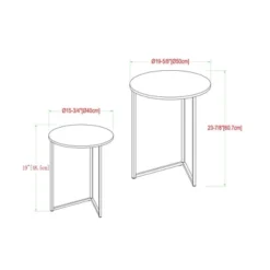 2pc Glam V Leg Nesting Side Tables - Saracina Home 4 2pc Glam V Leg Nesting Side Tables - Saracina Home -Saracina Home GUEST 274a4737 37b8 4868 bad4 66fc1d2cb9ea