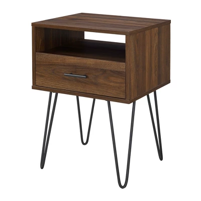 Amal Modern Single Drawer Hairpin Leg Nightstand - Saracina Home Amal Modern Single Drawer Hairpin Leg Nightstand - Saracina Home -Saracina Home GUEST 29a09a09 5302 4c18 9d20 3110a1c0cd5d