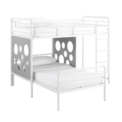 Twin Modern Cut-Out L-Shaped Metal Bunk Bed - Saracina Home Twin Modern Cut-Out L-Shaped Metal Bunk Bed - Saracina Home -Saracina Home GUEST 29da9719 a212 4480 8ec6 616d91a4d93b