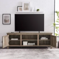 Modern Transitional Wood TV Stand For TVs Up To 80" - Saracina Home 5 Modern Transitional Wood TV Stand For TVs Up To 80" - Saracina Home -Saracina Home GUEST 2c3d9757 cfca 4747 a512 cdfc5ac25e32