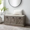Farmhouse 40" 3 Drawer Storage Bench With Cushion - Saracina Home