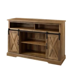Transitional Sliding Barndoor Highboy TV Stand For TVs Up To 58" - Saracina Home 16 Transitional Sliding Barndoor Highboy TV Stand For TVs Up To 58" - Saracina Home -Saracina Home GUEST 30e67552 0151 4307 86d1 c57d37e38e3b
