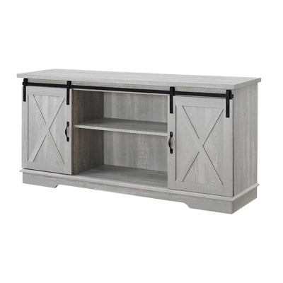 Modern Transitional Sliding Barndoor TV Stand for TVs up to 65"- Saracina Home Modern Transitional Sliding Barndoor TV Stand For TVs Up To 65"- Saracina Home -Saracina Home GUEST 31a34286 e5bc 4cdb 95bc c04f39622d58