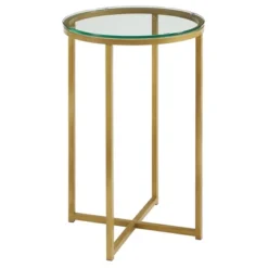 Vivian Glam X Leg Round Side Table - Saracina Home -Saracina Home GUEST 34368b3d aadb 449a b5a0 9d43fa43d7bc
