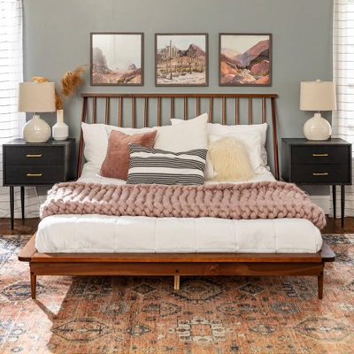 Boho Solid Wood Spindle Platform Bed - Saracina Home Boho Solid Wood Spindle Platform Bed - Saracina Home -Saracina Home GUEST 34e37aae 945b 4e1c b588 d216ba7b0bcd
