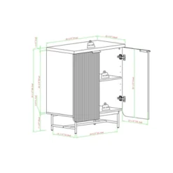 Modern 2 Door Reeded Accent Cabinet - Saracina Home -Saracina Home GUEST 3574aac0 7ffb 495c 828c c308272b10ed