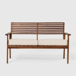 Saracina Home Mid-Century Modern Slatted Acacia Outdoor Bench 5 Saracina Home Mid-Century Modern Slatted Acacia Outdoor Bench -Saracina Home GUEST 357cd598 0985 4ecf 9acd e431a2949b76