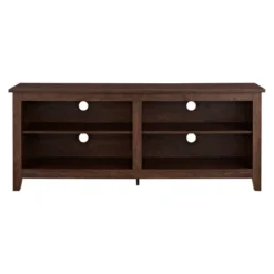 Transitional 4 Cubby Wood Open Storage TV Stand For TVs Up To 65"- Saracina Home 14 Transitional 4 Cubby Wood Open Storage TV Stand For TVs Up To 65"- Saracina Home -Saracina Home GUEST 35ddccd8 7420 4781 824a 55a3b4dec1bf