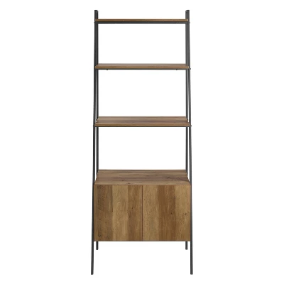 72" Open Shelf and Closed Storage Cabinet Ladder Bookcase - Saracina Home 72" Open Shelf And Closed Storage Cabinet Ladder Bookcase - Saracina Home -Saracina Home GUEST 36037887 cba5 45ec 8d3e b6f624ca42f6