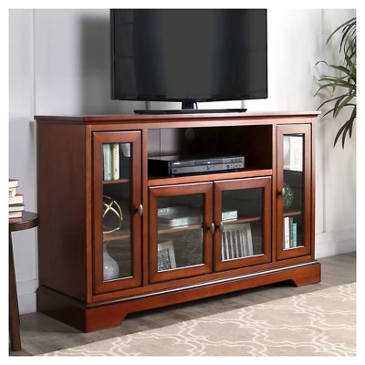 Glass Door Traditional Highboy TV Stand for TVs up to 58" - Saracina Home Glass Door Traditional Highboy TV Stand For TVs Up To 58" - Saracina Home -Saracina Home GUEST 3668ff5d 6e0d 4d30 9187 ebf028ce0835