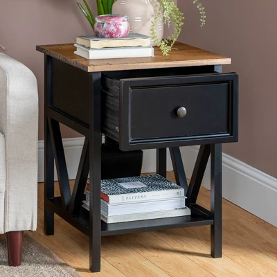 Set of 2 Farmhouse Single Drawer V Frame Nightstands - Saracina Home Set Of 2 Farmhouse Single Drawer V Frame Nightstands - Saracina Home -Saracina Home GUEST 37e94c5e 823d 4fff b6b8 c64e0f45834b