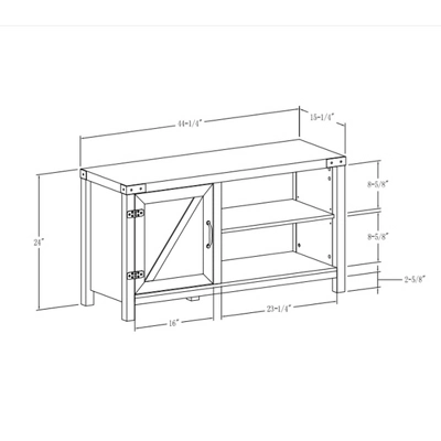 Clarabelle Rustic Industrial Barn Door TV Stand for TVs up to 50" - Saracina Home Clarabelle Rustic Industrial Barn Door TV Stand For TVs Up To 50" - Saracina Home -Saracina Home GUEST 3893808d 3686 4632 b50d 6af777bd48d5