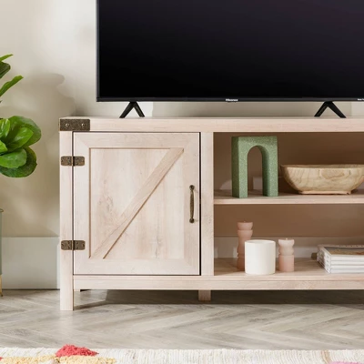 Clarabelle Rustic Industrial Barn Door TV Stand for TVs up to 50" - Saracina Home Clarabelle Rustic Industrial Barn Door TV Stand For TVs Up To 50" - Saracina Home -Saracina Home GUEST 39741748 64bb 4015 8ecc 8244eb07f16a