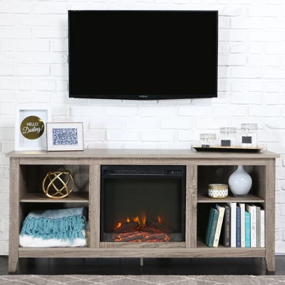 Ackerman Modern Transitional Fireplace TV Stand for TVs up to 65" - Saracina Home Ackerman Modern Transitional Fireplace TV Stand For TVs Up To 65" - Saracina Home -Saracina Home GUEST 3a167011 8f19 429c b786 b51896fa3e3e