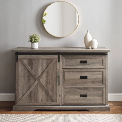 Orson Transitional Sliding X Barn Door Sideboard with 3 Drawers - Saracina Home Orson Transitional Sliding X Barn Door Sideboard With 3 Drawers - Saracina Home -Saracina Home GUEST 3bb5de36 fc83 43c2 8cc9 cc5e886e592b