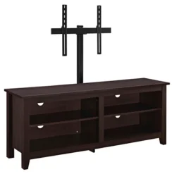 Farmhouse 4 Cubby Wood Open Storage With Mount TV Stand For TVs Up To 65" - Saracina Home 5 Farmhouse 4 Cubby Wood Open Storage With Mount TV Stand For TVs Up To 65" - Saracina Home -Saracina Home GUEST 3c750f66 3fa8 4d7c 91c3 96116a74ec8b