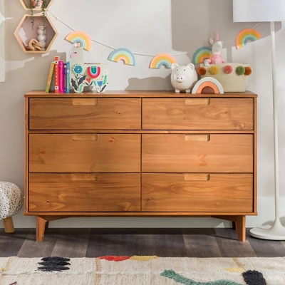 Mid-Century Modern Groove Wood 6 Drawer Dresser - Saracina Home Mid-Century Modern Groove Wood 6 Drawer Dresser - Saracina Home -Saracina Home GUEST 3d447677 be9f 4732 b071 4ec0db1c971f