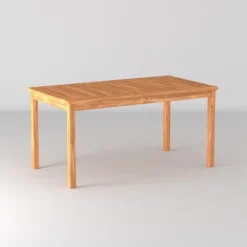 Acacia Wood Patio Simple Rectangle Dining Table - Saracina Home -Saracina Home GUEST 41cb3b6b f156 4573 ae51 8279af59f2cc